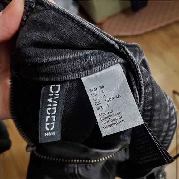 Dark gray H&M Divided skinny overalls - Picture 4 of 4